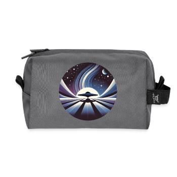 alien flight in a galaxi far away - Recycelte Kulturtasche - Anthrazit - Vorne