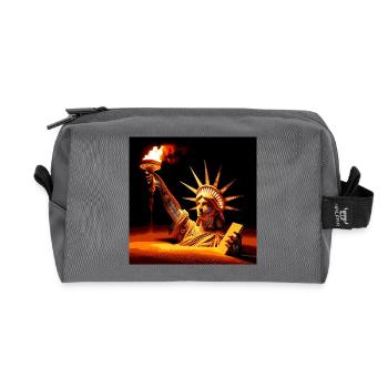 Liberty - Recycled Toiletry Zip Bag - anthracite - Front