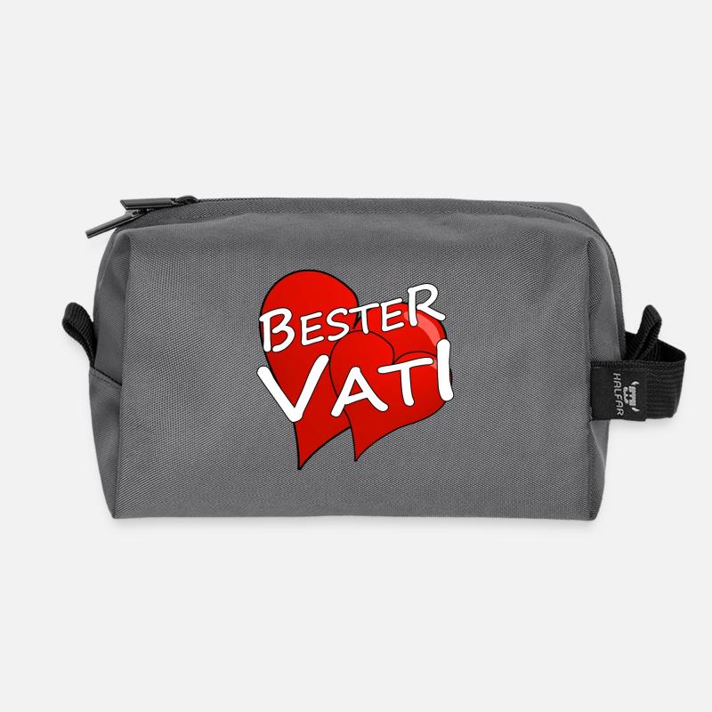 BESTER VATI - Recycelte Kulturtasche - Anthrazit