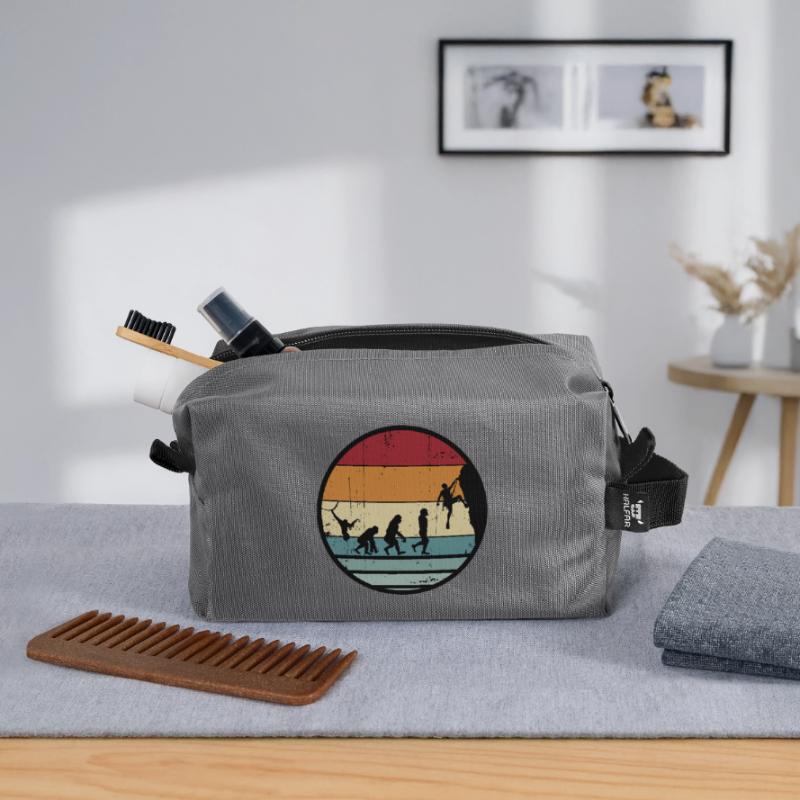 Evolution Climber Retro Circle Recycled Toiletry Zip Bag