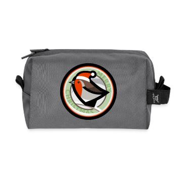 Robin de Noël - Trousse de toilette en tissu recyclé - anthracite - Devant