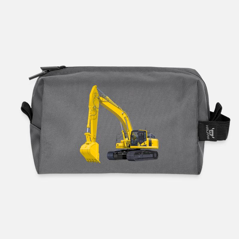 Bagger Bagger - Recycelte Kulturtasche - Anthrazit