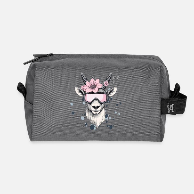 Steinbock Agnes - Recycelte Kulturtasche - Anthrazit