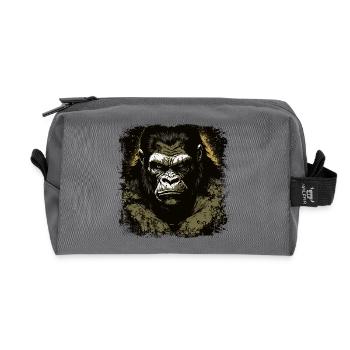 Gorilla - Recycelte Kulturtasche - Anthrazit - Vorne