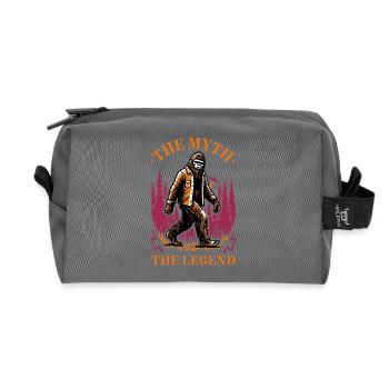 Bigfoot – La légende perdure - Trousse de toilette en tissu recyclé - anthracite - Devant