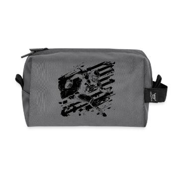 Football Player - Recycled Toiletry Zip Bag - anthracite - Front