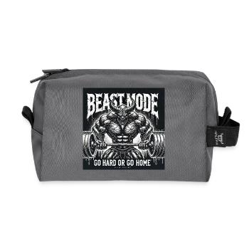 Mode logo - Trousse de toilette en tissu recyclé - anthracite - Devant