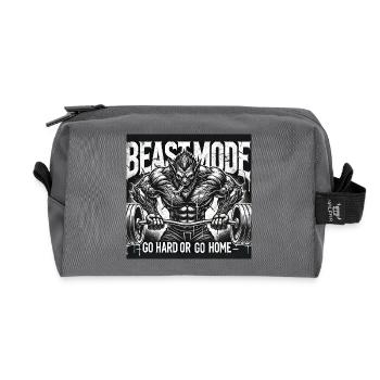 Mode logo - Trousse de toilette en tissu recyclé - anthracite - Devant