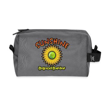Sunshine Beyond Borders T-Shirt Design - Recycled Toiletry Zip Bag - anthracite - Front