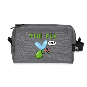 Die Fliege - Recycelte Kulturtasche - Anthrazit - Vorne