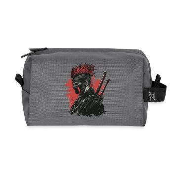 Fantasy ninja Punk - Trousse de toilette en tissu recyclé - anthracite - Devant