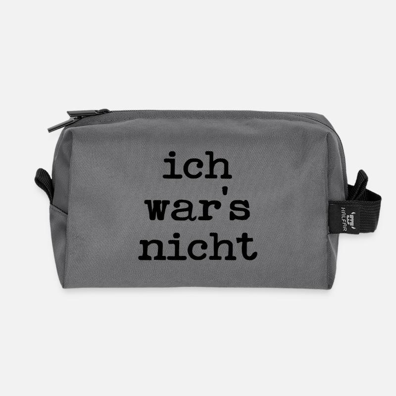 UNSCHULDIG LUSTIGE SPRÜCHE UNSCHULD - Recycelte Kulturtasche - Anthrazit
