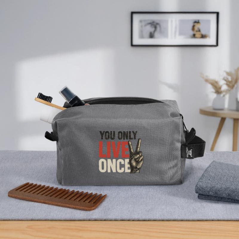 Du Lebst Nur Einmal Vintage Recycelte Kulturtasche