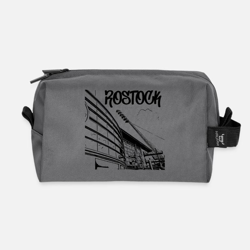 Rostock Stadionblick - Recycelte Kulturtasche - Anthrazit
