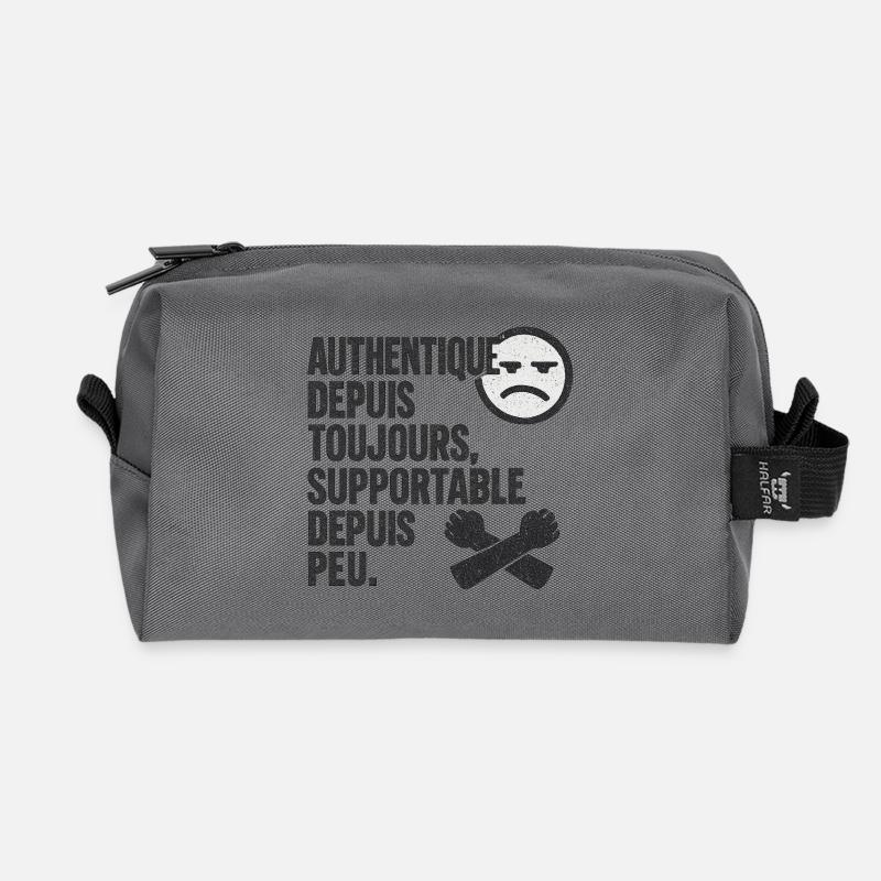 Authentisches Forever-Tee - Recycelte Kulturtasche - Anthrazit