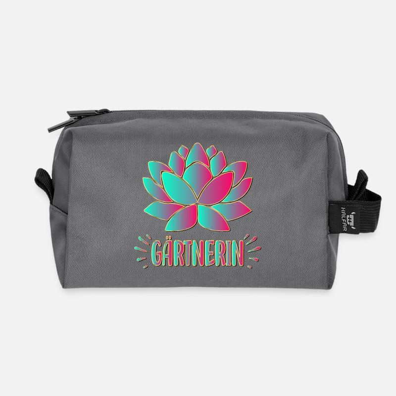 GESCHENKE FÜR GÄRTNERIN - GARTEN - Recycelte Kulturtasche - Anthrazit