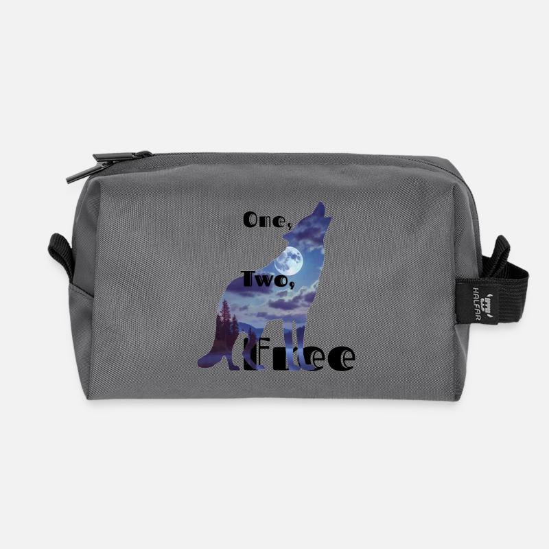 One, two, free 3 - Recycelte Kulturtasche - Anthrazit