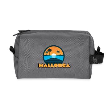 Mallorca Sunset - Recycled Toiletry Zip Bag - anthracite - Front
