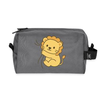 Cuddly Lion Baby - Snuggle King Cub - Recycled Toiletry Zip Bag - anthracite - Front