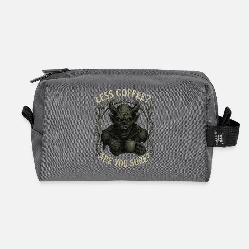 Dark Roast Coffee Demon - Recycelte Kulturtasche - Anthrazit