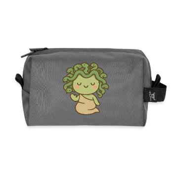 Mythologische Kawaii-Quallen - Recycelte Kulturtasche - Anthrazit - Vorne