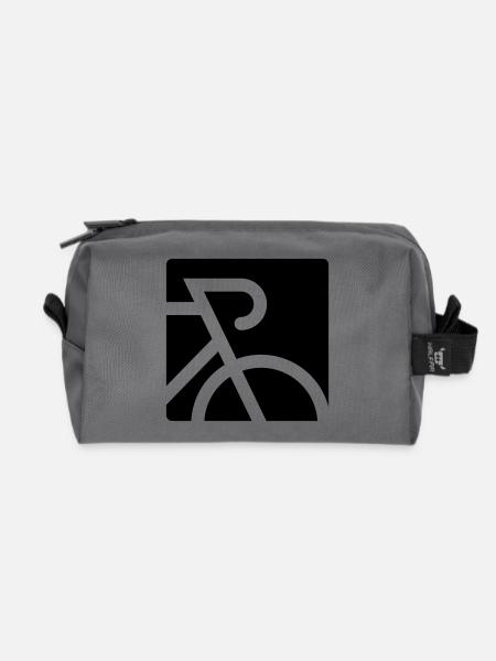 Stilisiertes Rennrad mit Dropbar - Recycelte Kulturtasche - Anthrazit