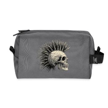Horreur Punk Zombie Mohawk - Trousse de toilette en tissu recyclé - anthracite - Devant