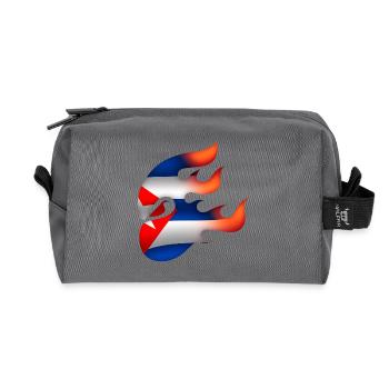 Drapeau de Cuba - Cuba - Ninja - Trousse de toilette en tissu recyclé - anthracite - Devant