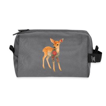 Yakuza Fawn – Inked Innocence - Recycled Toiletry Zip Bag - anthracite - Front