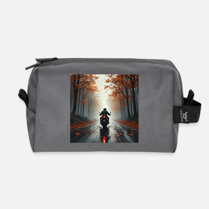Ride The Fall - Recycelte Kulturtasche - Anthrazit
