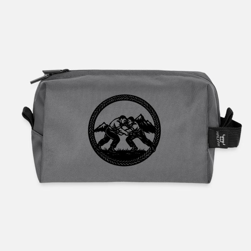 Schwinger_1_black - Recycelte Kulturtasche - Anthrazit