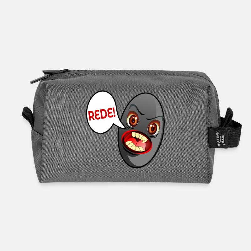 JUGENDSPRACHE REDE SCHWARZE OLIVE - Recycelte Kulturtasche - Anthrazit