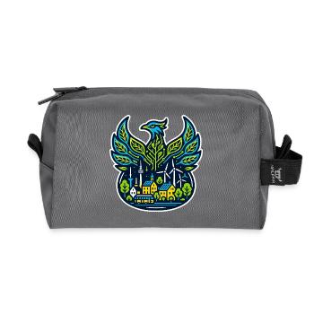 Phoenix of the energy transition - Recycled Toiletry Zip Bag - anthracite - Front