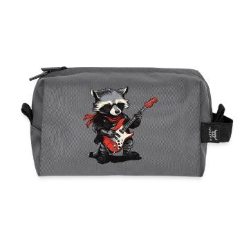 Raccoon Rock Musique - Trousse de toilette en tissu recyclé - anthracite - Devant