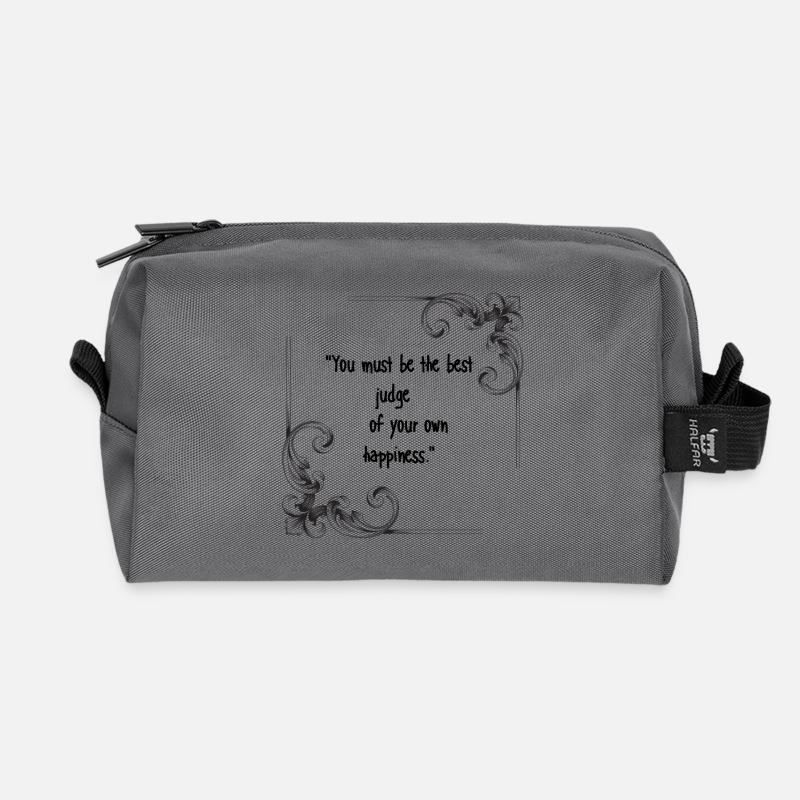 Emma Zitat Geschenk von Jane Austen - Recycelte Kulturtasche - Anthrazit