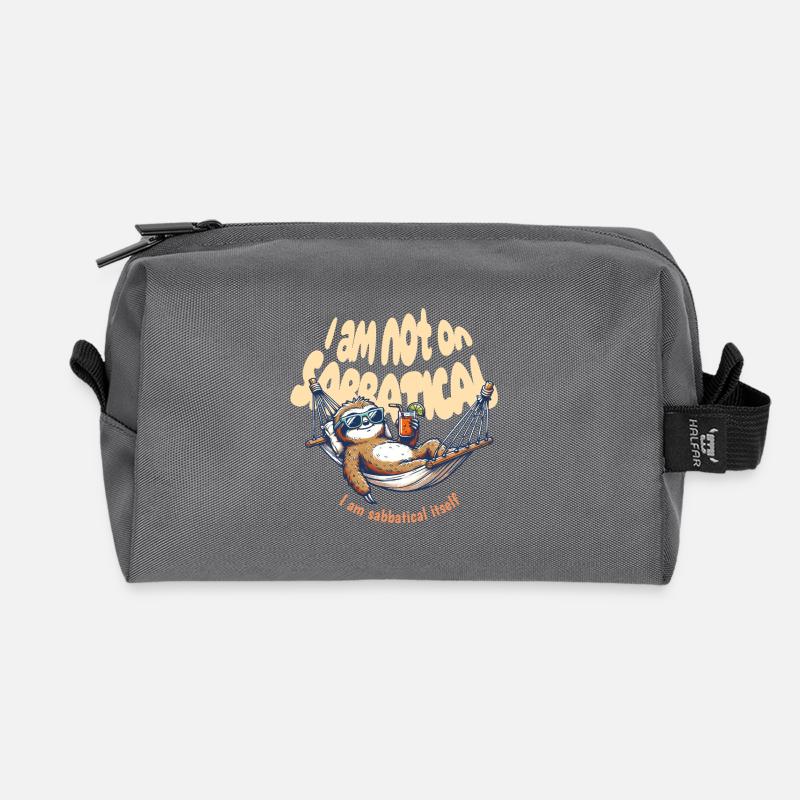 i am sabbatical - Recycelte Kulturtasche - Anthrazit