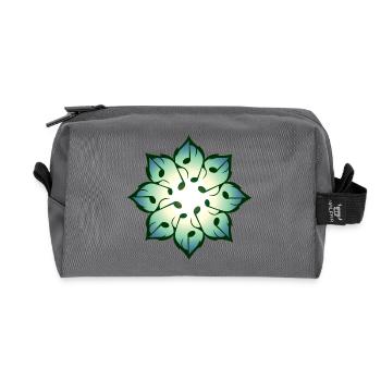 Musical Roots - Recycled Toiletry Zip Bag - anthracite - Front