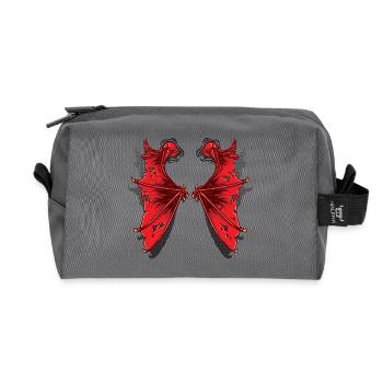 Drachenflügel - Recycelte Kulturtasche - Anthrazit - Vorne