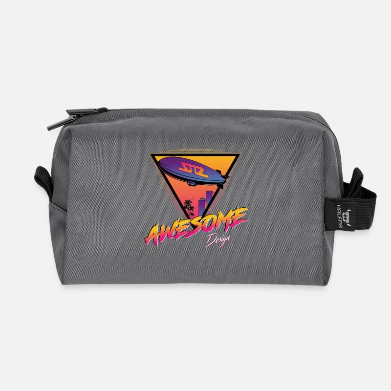 Dirigeable - Trousse de toilette en tissu recyclé - anthracite