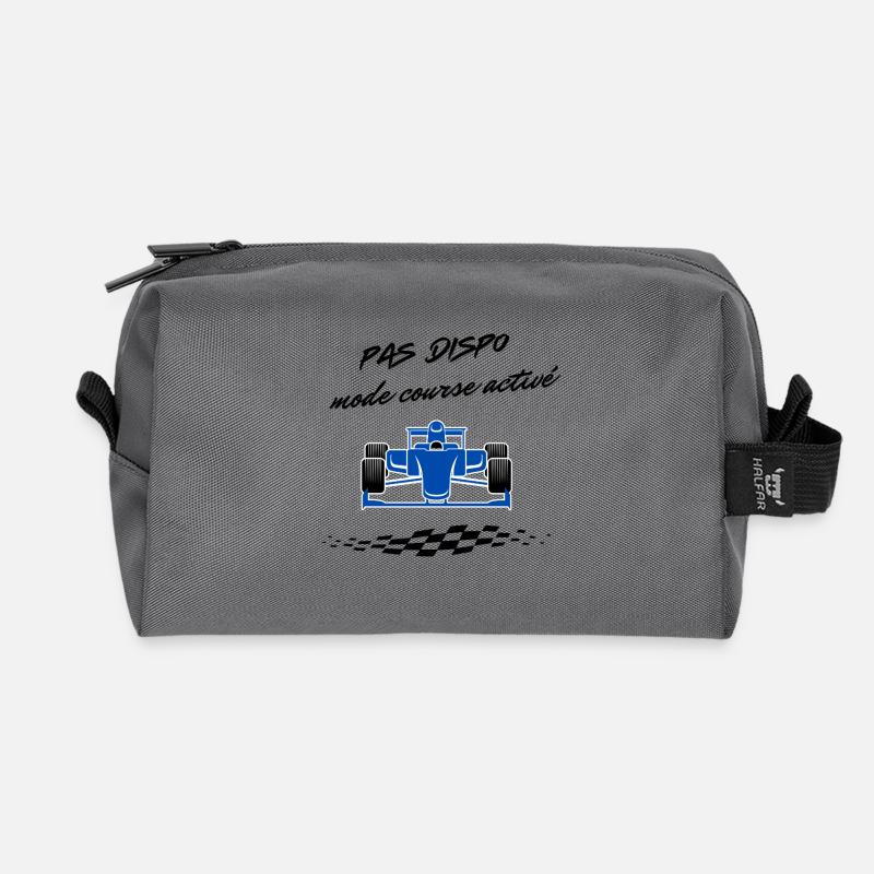 Motorsport-Design - Recycelte Kulturtasche - Anthrazit