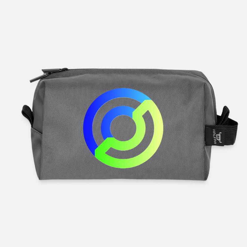 Futuristisches Spiral Abstraktes Design - Recycelte Kulturtasche - Anthrazit