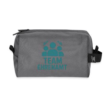 Team Ehrenamt Motivationsdesign - Recycelte Kulturtasche - Anthrazit - Vorne