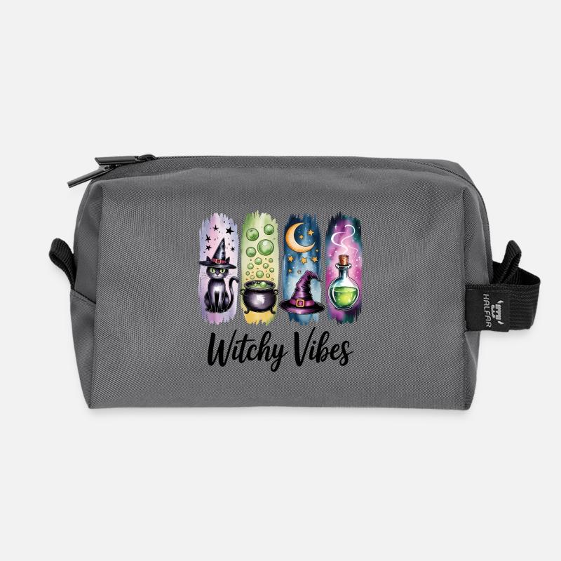 Magical Witchy Vibes Potion Collection - Recycled Toiletry Zip Bag - anthracite