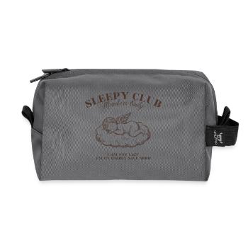Sleepy Angels Club – Vintage Cherub Shirt - Recycled Toiletry Zip Bag - anthracite - Front