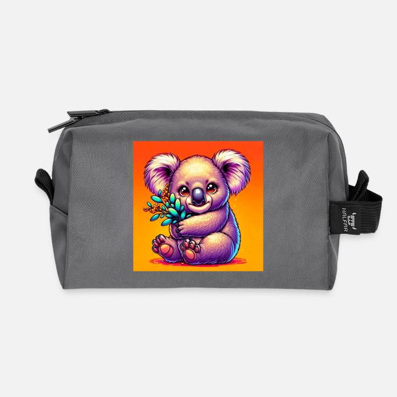 Koala - Recycelte Kulturtasche - Anthrazit