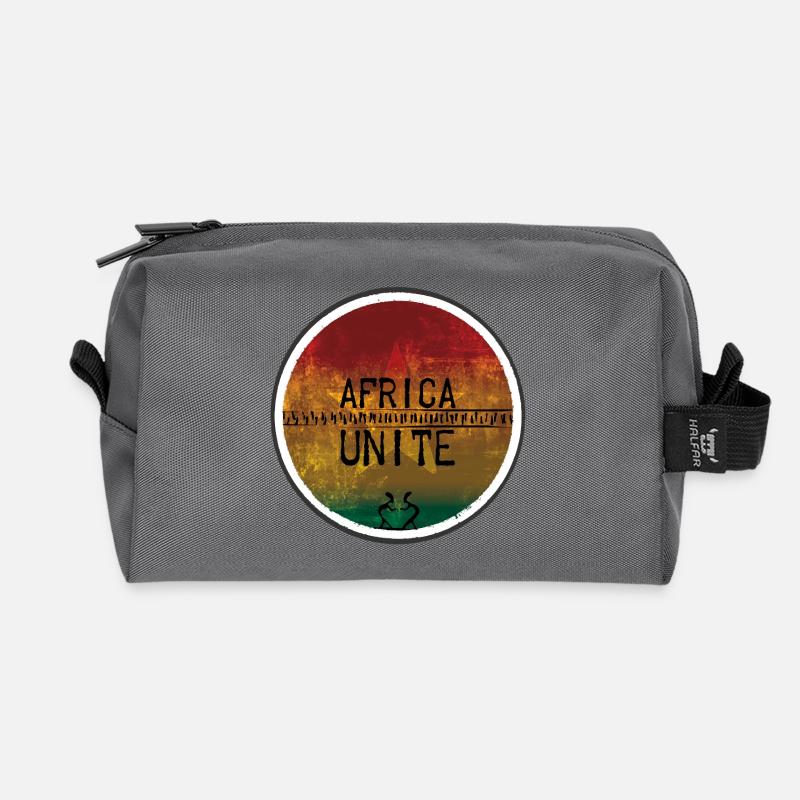Africa Unite Reggae Ethno-Design - Recycelte Kulturtasche - Anthrazit