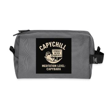 CapyChill Chemise Relax Sans Stress - Trousse de toilette en tissu recyclé - anthracite - Devant