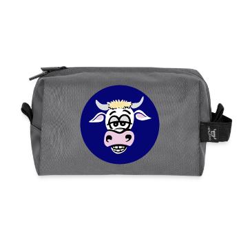 Kuh-Logo Vox Rindvieh - Recycelte Kulturtasche - Anthrazit - Vorne