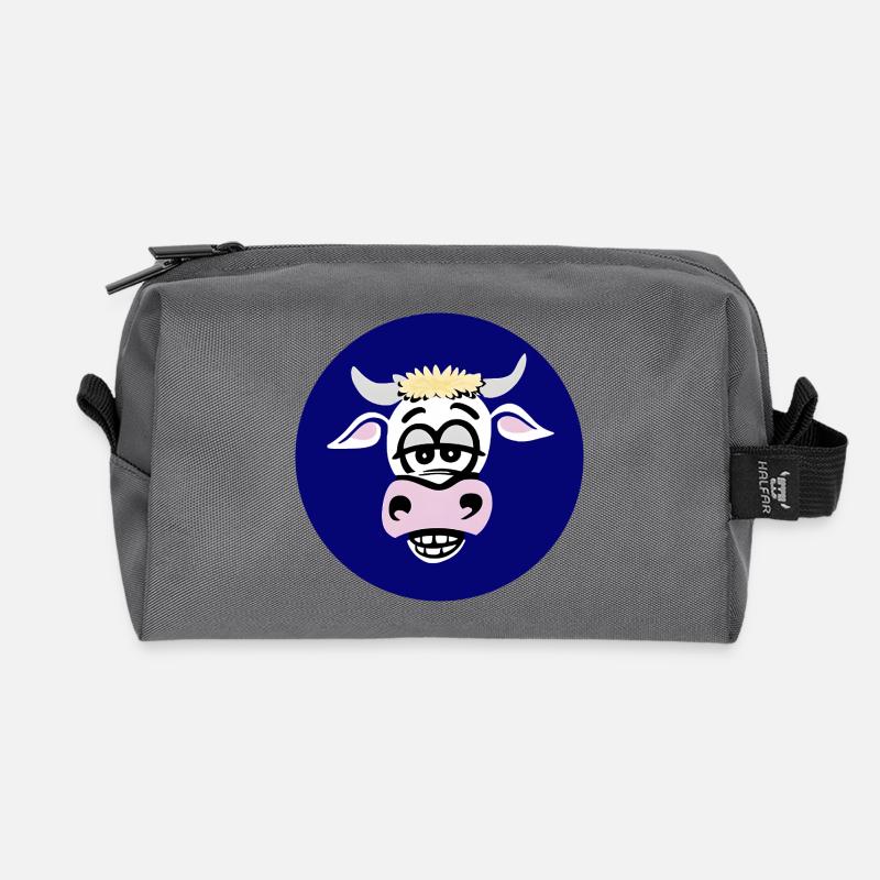 Kuh-Logo Vox Rindvieh - Recycelte Kulturtasche - Anthrazit