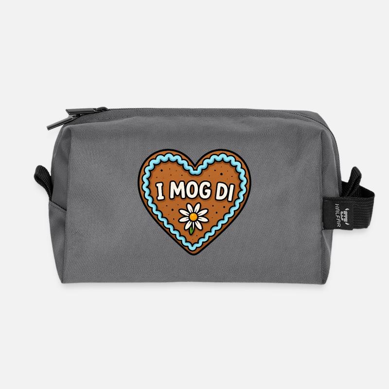 I MOG DI - Recycled Toiletry Zip Bag - anthracite